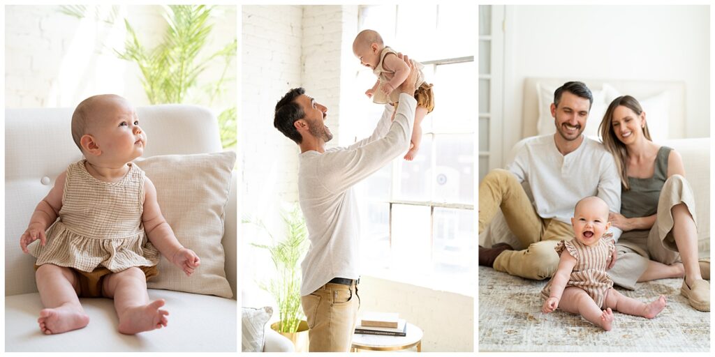 photos of a six month old session