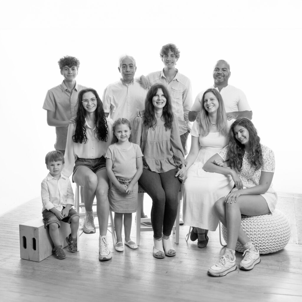 Large extended family portraits