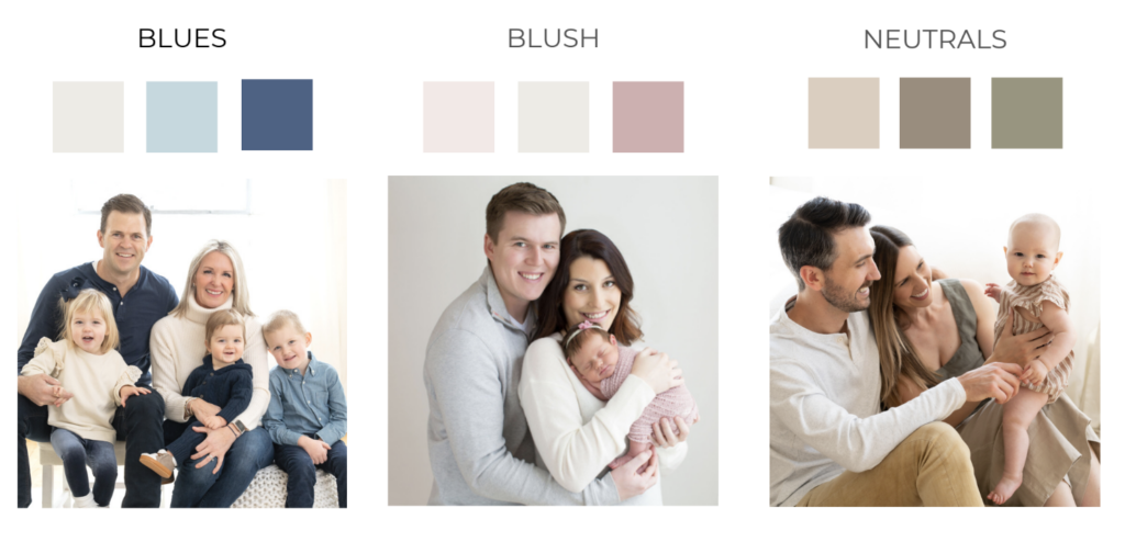 color palettes for family photography sessions